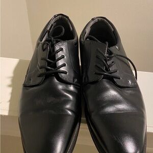 Men's Black Leather Dress Shoes